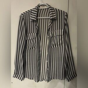 Women's Monochrome Striped Top